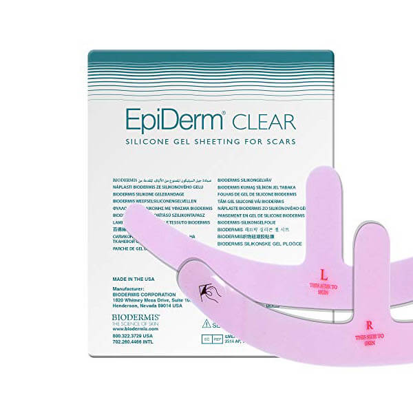 Biodermis Epi-Derm Silicone Gel Sheeting Mastopexy Clear  (1 Pair- Right and Left) 