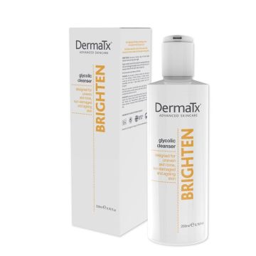 DermaTx Brighten Glycolic Cleanser & carton