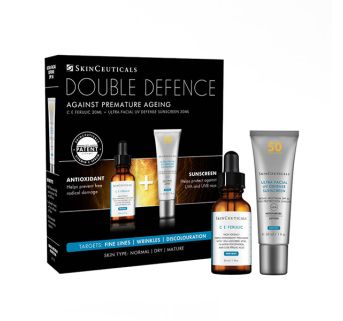 SkinCeuticals Double Defence (C E Ferulic + FREE Ultra Facial Defence SPF 50+) worth £215!