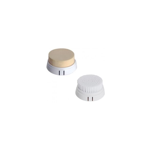 DermaTx Replacement attachments (1 x foam sponge head, 1 x brush head