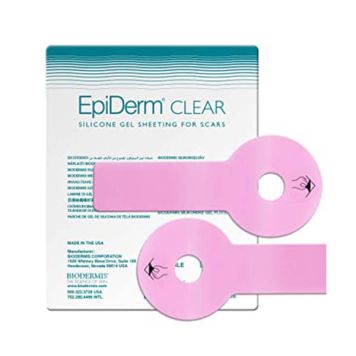 Biodermis Epi-Derm Silicone gel sheeting Areopexy Clear (1 Pair- Right and Left) 