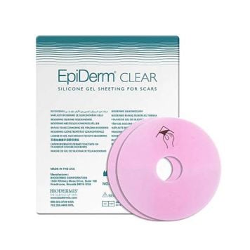 Biodermis Epi-Derm Silicone Gel Areola Circles Clear (1 Pair- Right and Left)