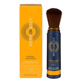 BRUSH ON BLOCK - SPF 30 Tinted Mineral Powder Sunscreen - Touch of Tan