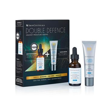 SkinCeuticals Double Defence SilyMarin CF Serum 30ml + FREE Advanced Brightening UV Defense SPF50
