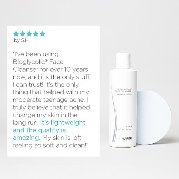 Jan Marini Bioglycolic Face Cleanser Glycolic Acid Cleanser Free UK