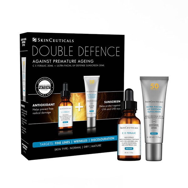 SkinCeuticals Double Defence (C E Ferulic + FREE Ultra Facial Defence SPF 50+) worth £215!