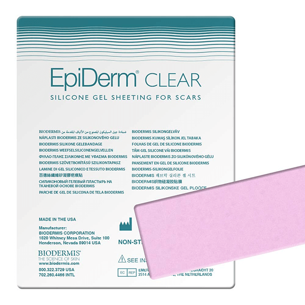 Biodermis Epi-Derm Silicone Gel C-Strip Clear  (3.6 x 15cm)