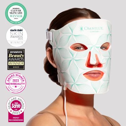 Limited Offer - When you Purchase a Omnilux Contour Mask you Receive a FREE DermaTx Brighten Pigment Corrector  FREE GIFT worth £32