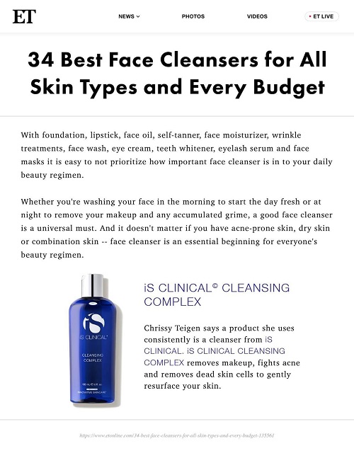 is clinical cleanser press